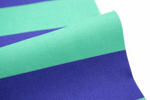 Baumwoll Canvas // Stripes // Mint-Blau – Bild 3