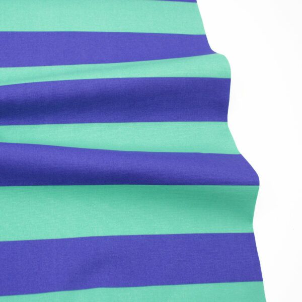 Baumwoll Canvas // Stripes // Mint-Blau