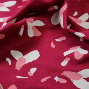 Viskosecrepe // Eglantine et Zoé // Blüten Granatapfel