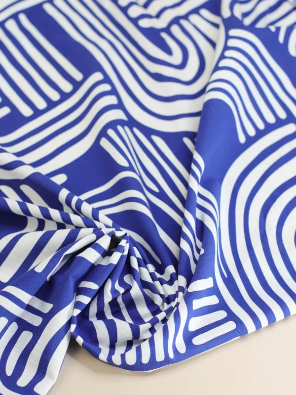 Baumwolle Leinenmix // Over The Rainbow // Cobalt Blue – Bild 2