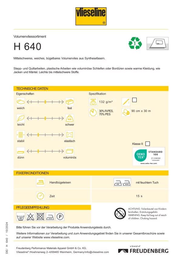 Volumenvlies H 640 – Bild 2