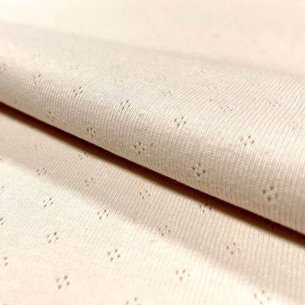Baumwolljersey // Ajour // Ivory