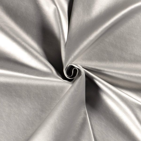 Lederimitat // Metallic // Silber – Bild 4