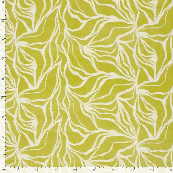 Musselin // Abstrakt Lime – Bild 6