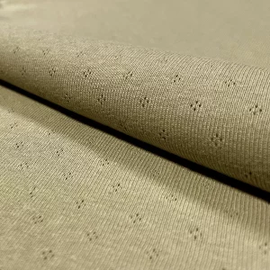 Baumwolljersey // Ajour // Olivgrün
