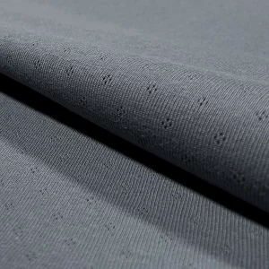 Baumwolljersey // Ajour // Stahlblau