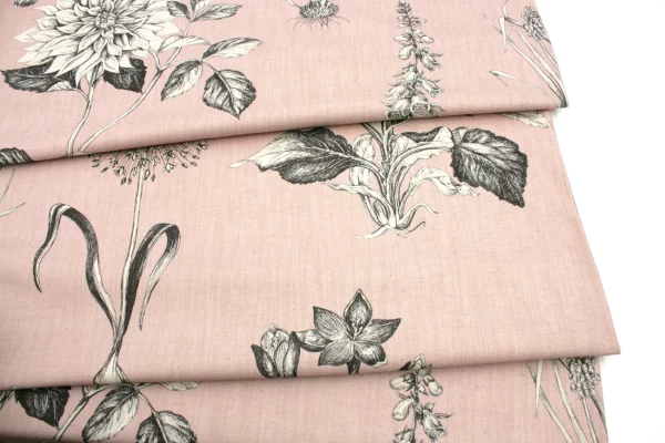 Dekostoff // Möbelstoff // Roseraie // Blush – Bild 6