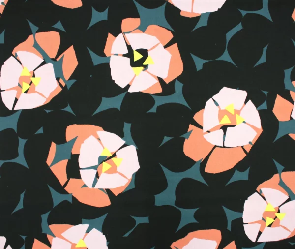 Popeline // Big Flowers Neon – Bild 5