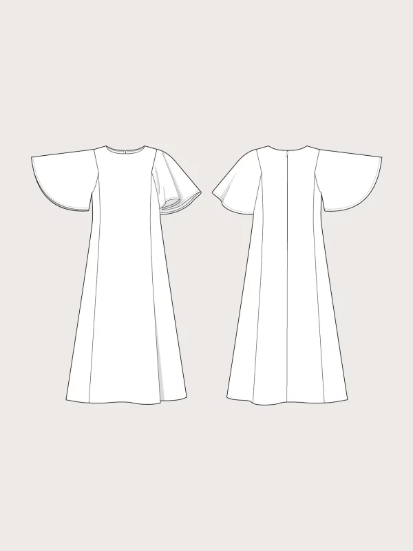 Schnittmuster // The Assembly Line // Flutter Sleeve Dress XS-3XL – Bild 6
