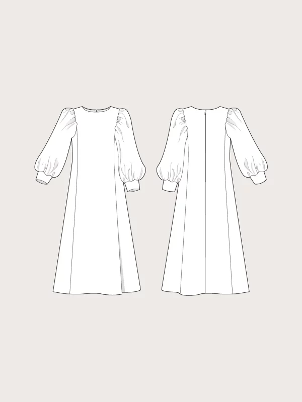 Schnittmuster // The Assembly Line // Flutter Sleeve Dress XS-3XL – Bild 5