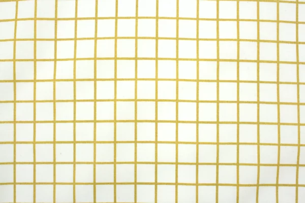 Beschichteter Stoff // Wachstuch // Karo // Gold Weiß – Bild 4