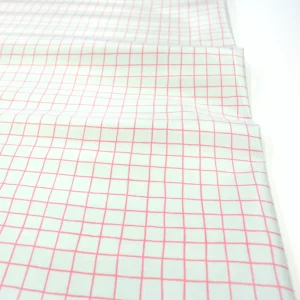 Beschichteter Stoff // Wachstuch // Karo // Neon Pink Mint