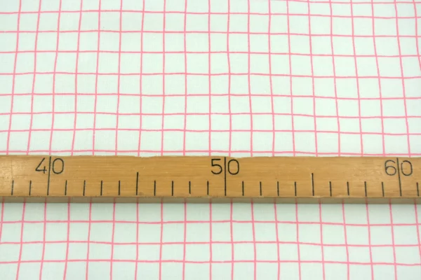 Beschichteter Stoff // Wachstuch // Karo // Neon Pink Mint – Bild 3