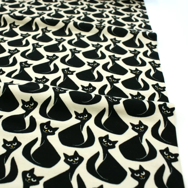 French Terry geraut // Black Cats