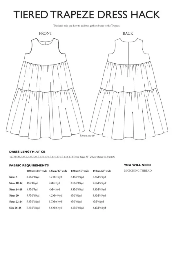 Schnittmuster // Merchant & Mills // Trapeze Pattern Additions PDF – Bild 26