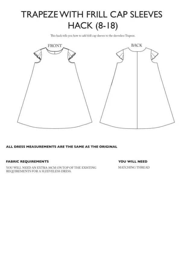 Schnittmuster // Merchant & Mills // Trapeze Pattern Additions PDF – Bild 25