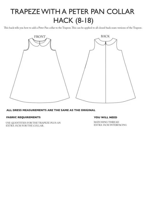 Schnittmuster // Merchant & Mills // Trapeze Pattern Additions PDF – Bild 21