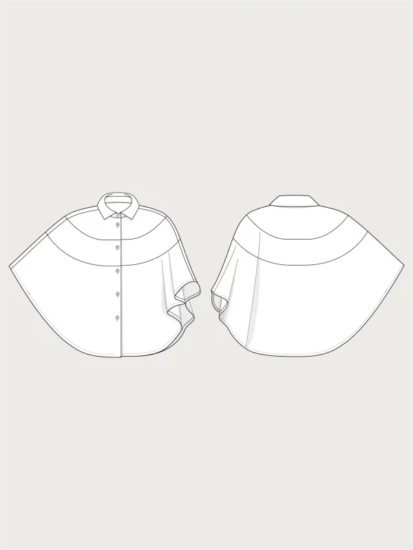 Schnittmuster // The Assembly Line // Poncho Shirt XS-3XL – Bild 2