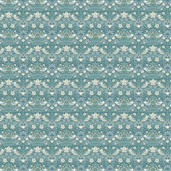 Dekostoff // Möbelstoff // Strawberry Thief // Teal