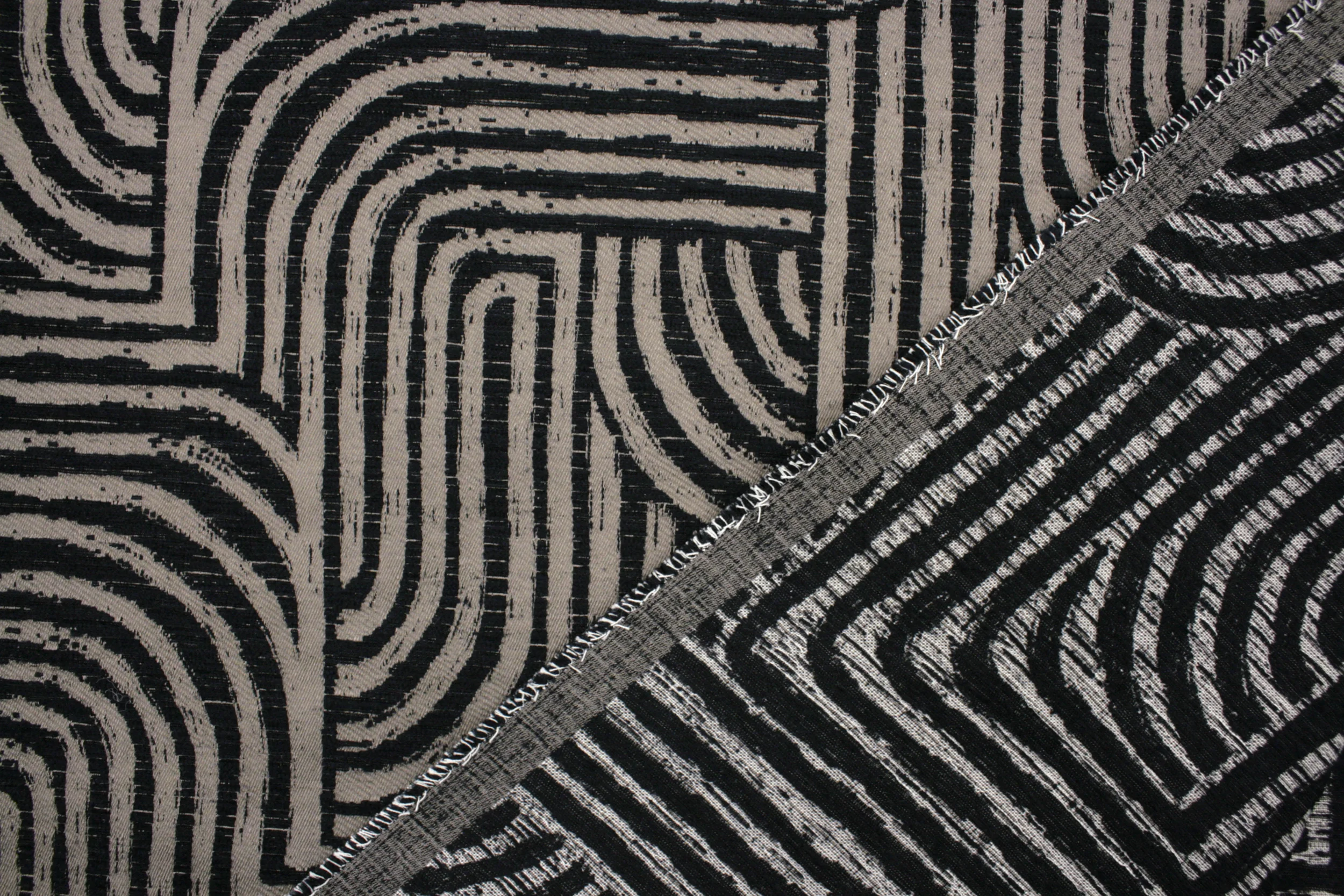 Dekostoff // Möbelstoff // Gormley // Noir – Bild 4