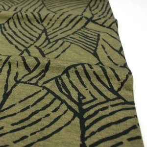 Viskosestrickjersey // Doubleface // Green Pattern