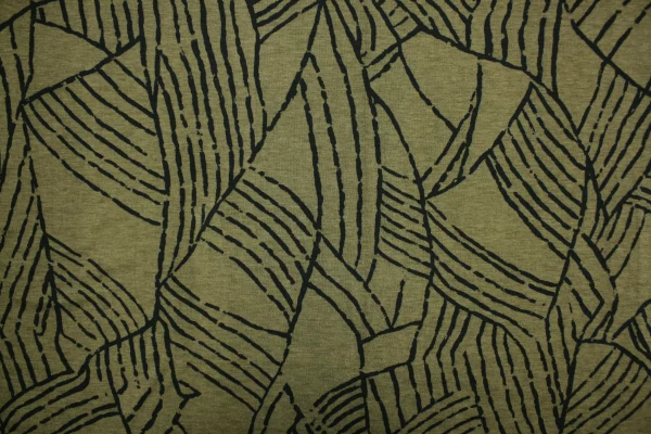Viskosestrickjersey // Doubleface // Green Pattern – Bild 5