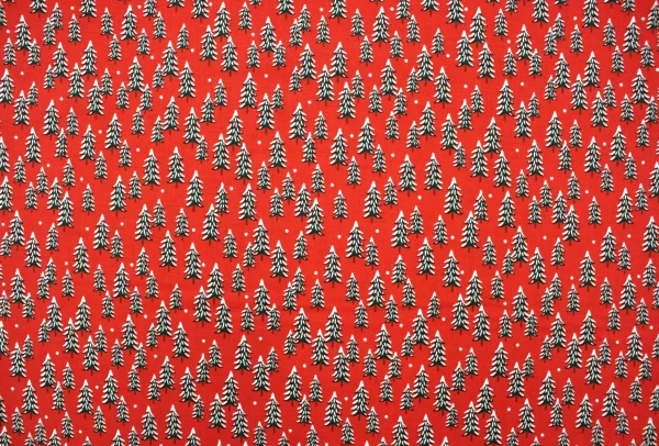 Popeline // Rifle Paper Co. // Fir Tree // Red – Bild 3