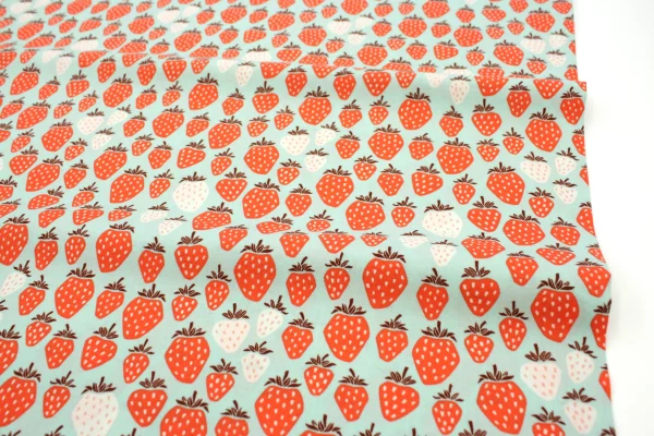 Popeline // Cotton and Steel // Under the Appletree// Strawberry – Bild 2