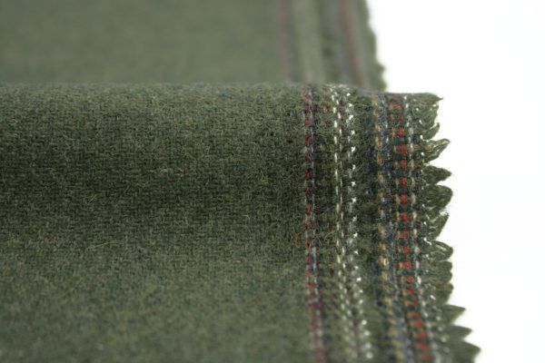 Wollstoff // Leicht Meliert // Khaki – Bild 3