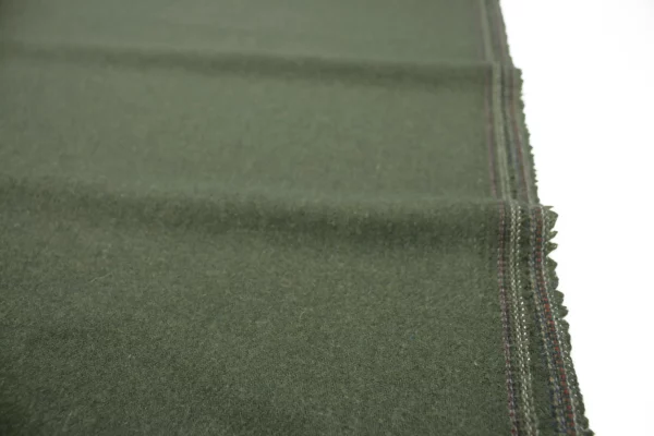 Wollstoff // Leicht Meliert // Khaki – Bild 4