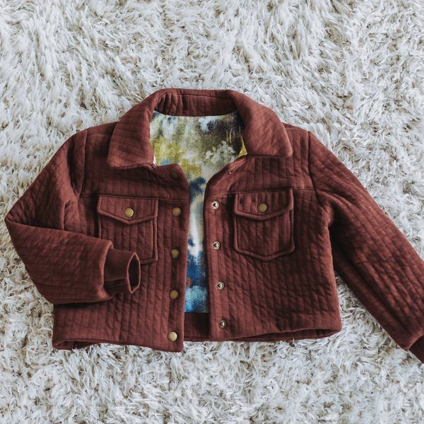Baumwoll Stepper // SYAS // Quilted Knit // Rum Raisin Brown – Bild 4