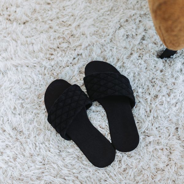 Baumwoll Stepper // Extrabreit // SYAS // Quilted Piqué Knit // Black – Bild 7