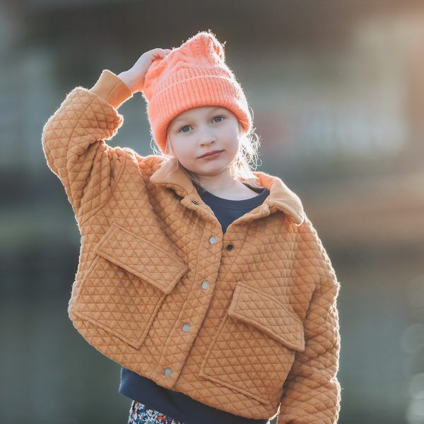 Baumwoll Stepper // Extrabreit // SYAS // Quilted Piqué Knit // Buckthorn Brown – Bild 7
