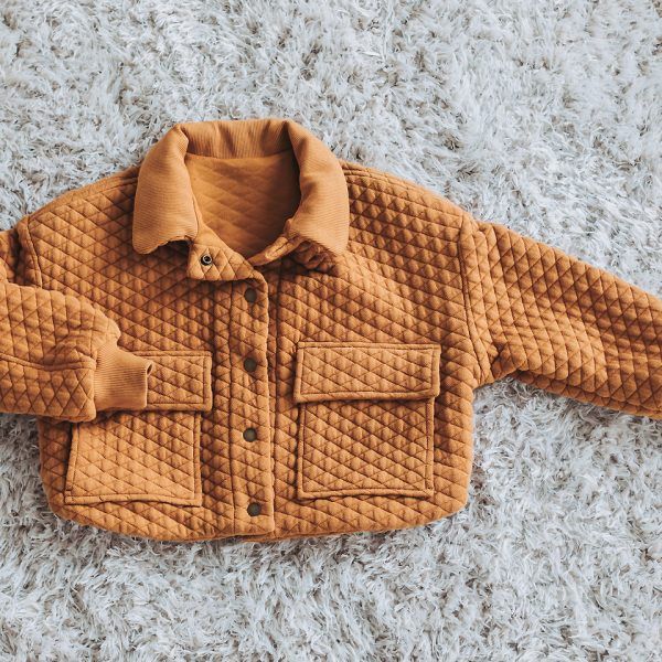Baumwoll Stepper // Extrabreit // SYAS // Quilted Piqué Knit // Buckthorn Brown – Bild 9