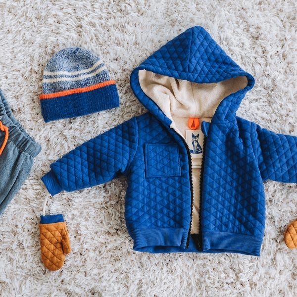 Baumwoll Stepper // Extrabreit // SYAS // Quilted Piqué Knit // Surf The Web Blue – Bild 9