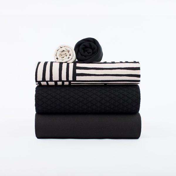 French Terry // Extrabreit // SYAS // 3-Fädig Black – Bild 7