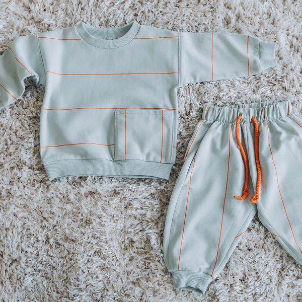 French Terry // SYAS // Verticals N // Baby Blue – Bild 2