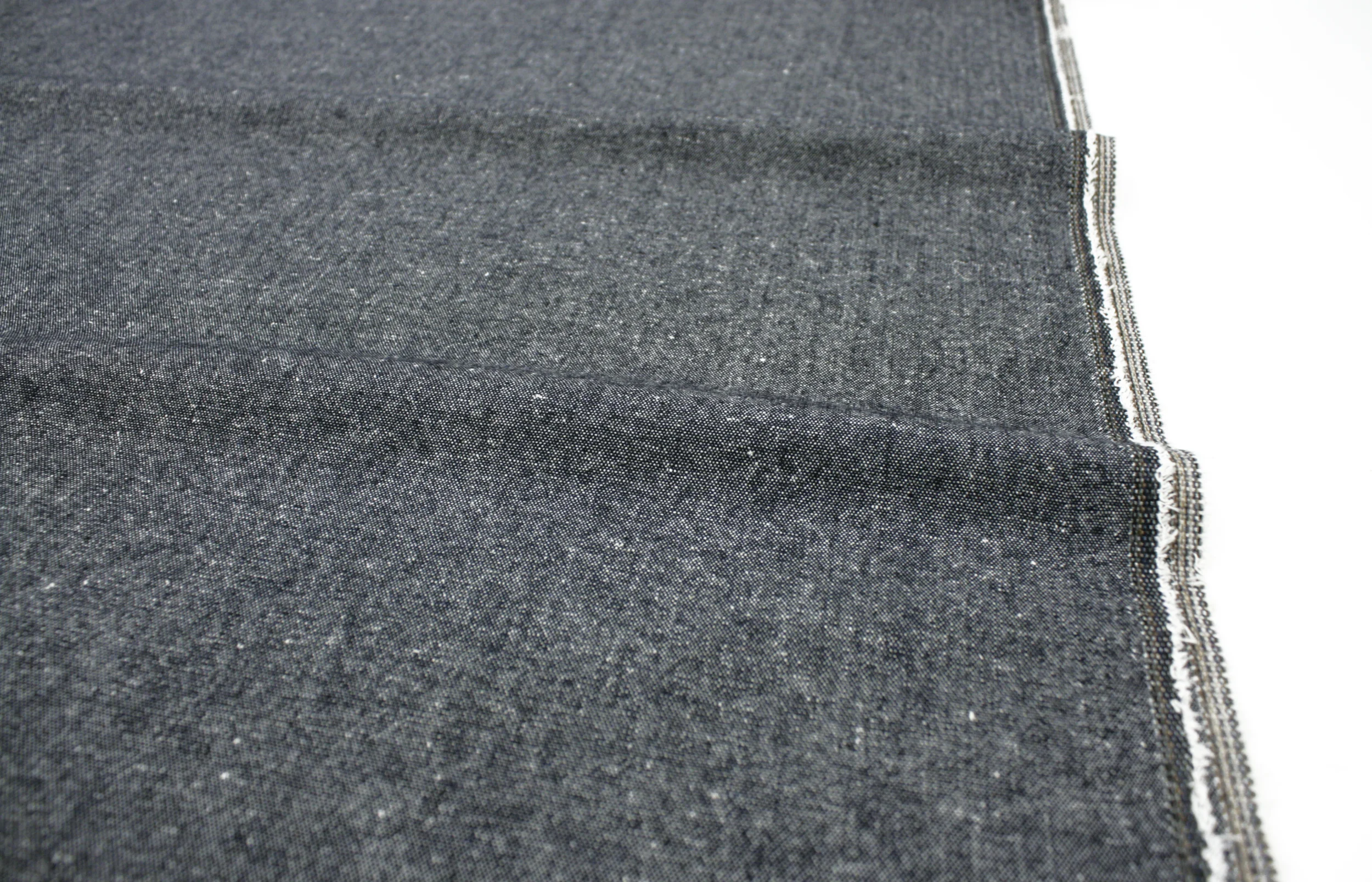 Wollstoff mit Baumwolle // Jeans Optik – Bild 2