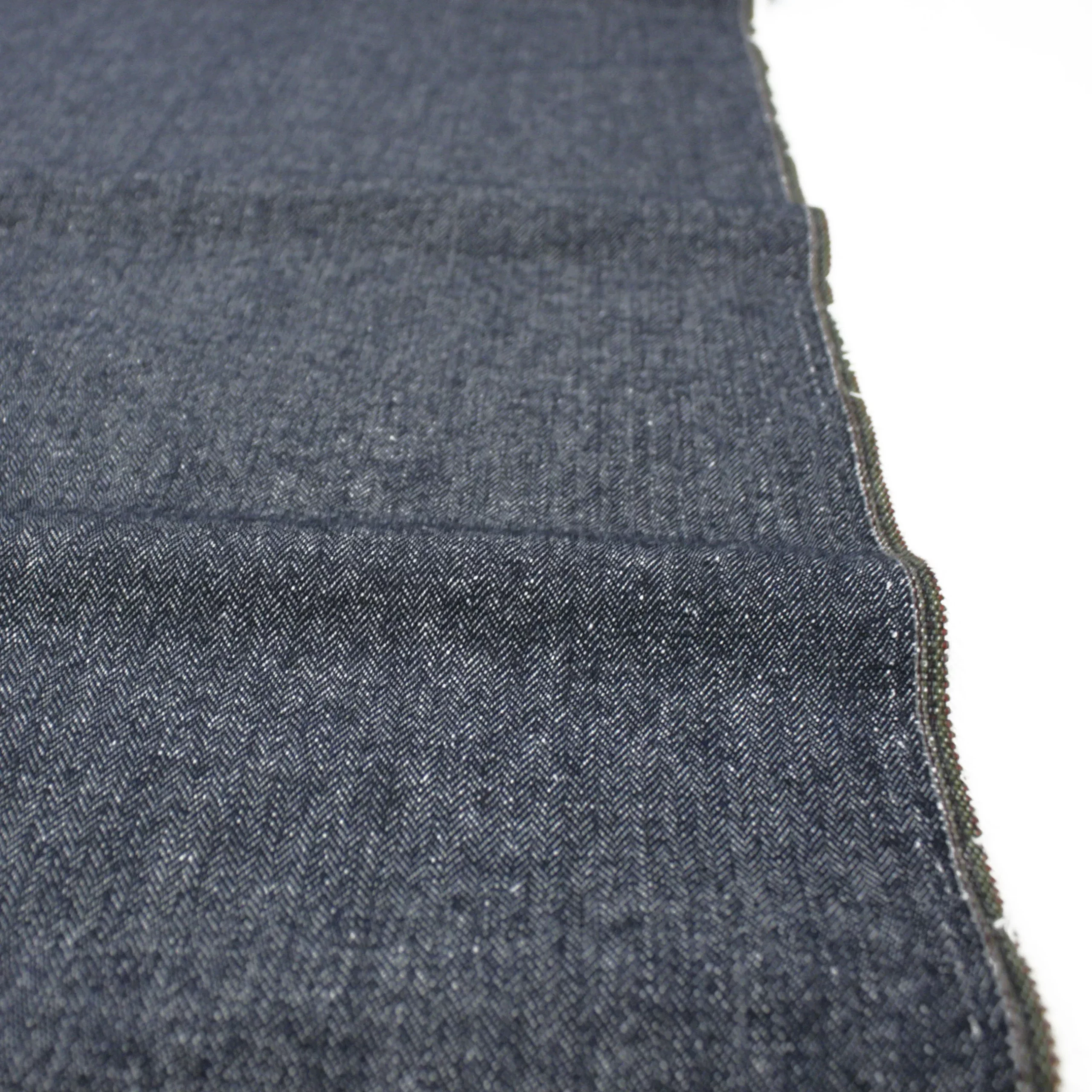 Wollstoff mit Baumwolle // Fischgrät // Jeans Optik