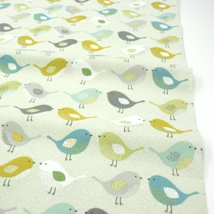 Dekostoff // Möbelstoff // Birds Ochre