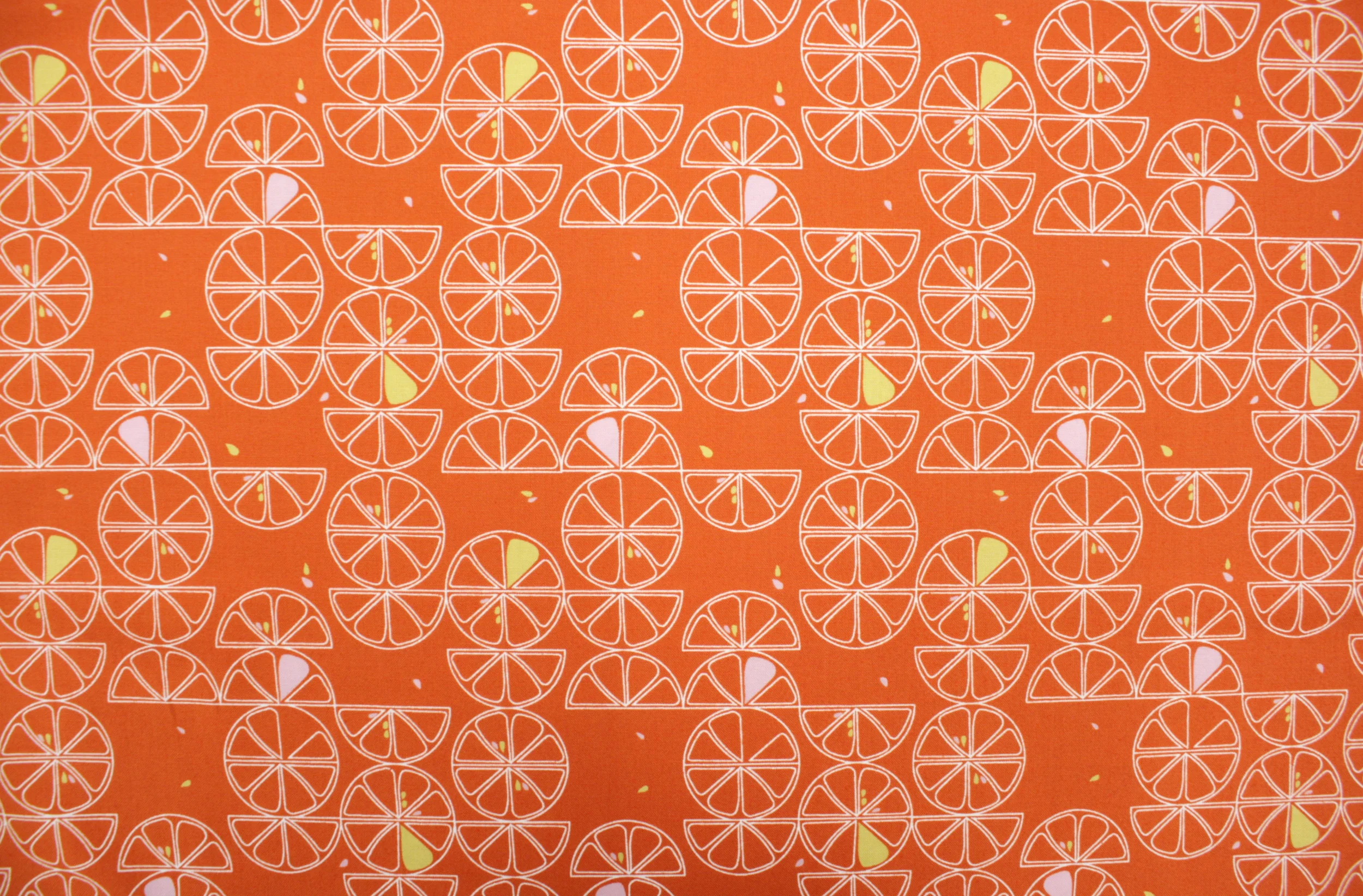 Popeline // Zen Chic // Moda Fabrics // Orange Slice – Bild 4