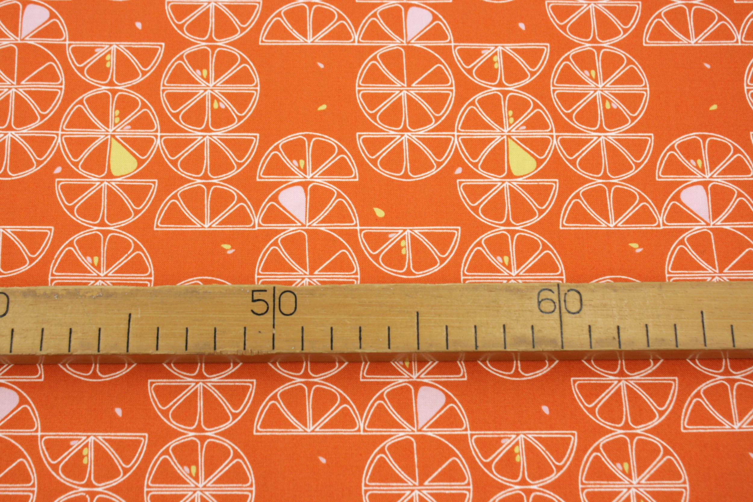 Popeline // Zen Chic // Moda Fabrics // Orange Slice – Bild 5