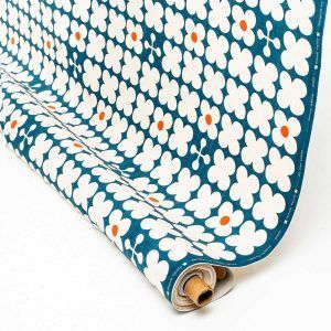 Dekostoff // Möbelstoff // Skinny laMinx // Scandi Candy Large Petrol Persimmon