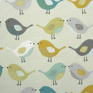 Dekostoff // Möbelstoff // Birds Ochre