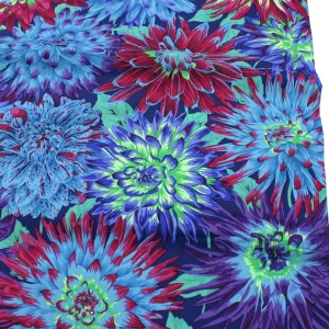 Popeline // Kaffe Fassett // Cactus Dahlia // Blue