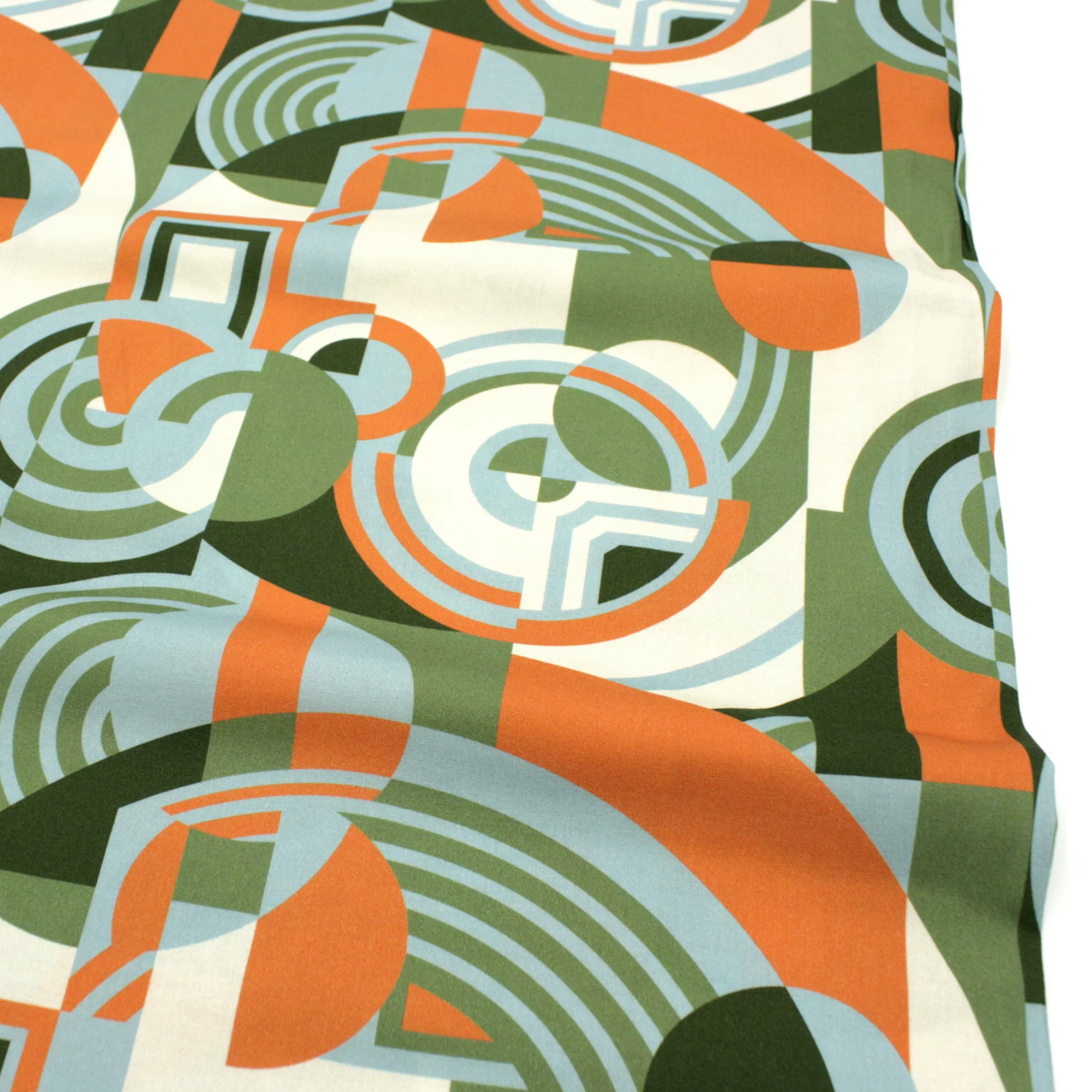 BIO Popeline // Cloud 9 // Frank Lloyd Wright // Hoffman Orange Green