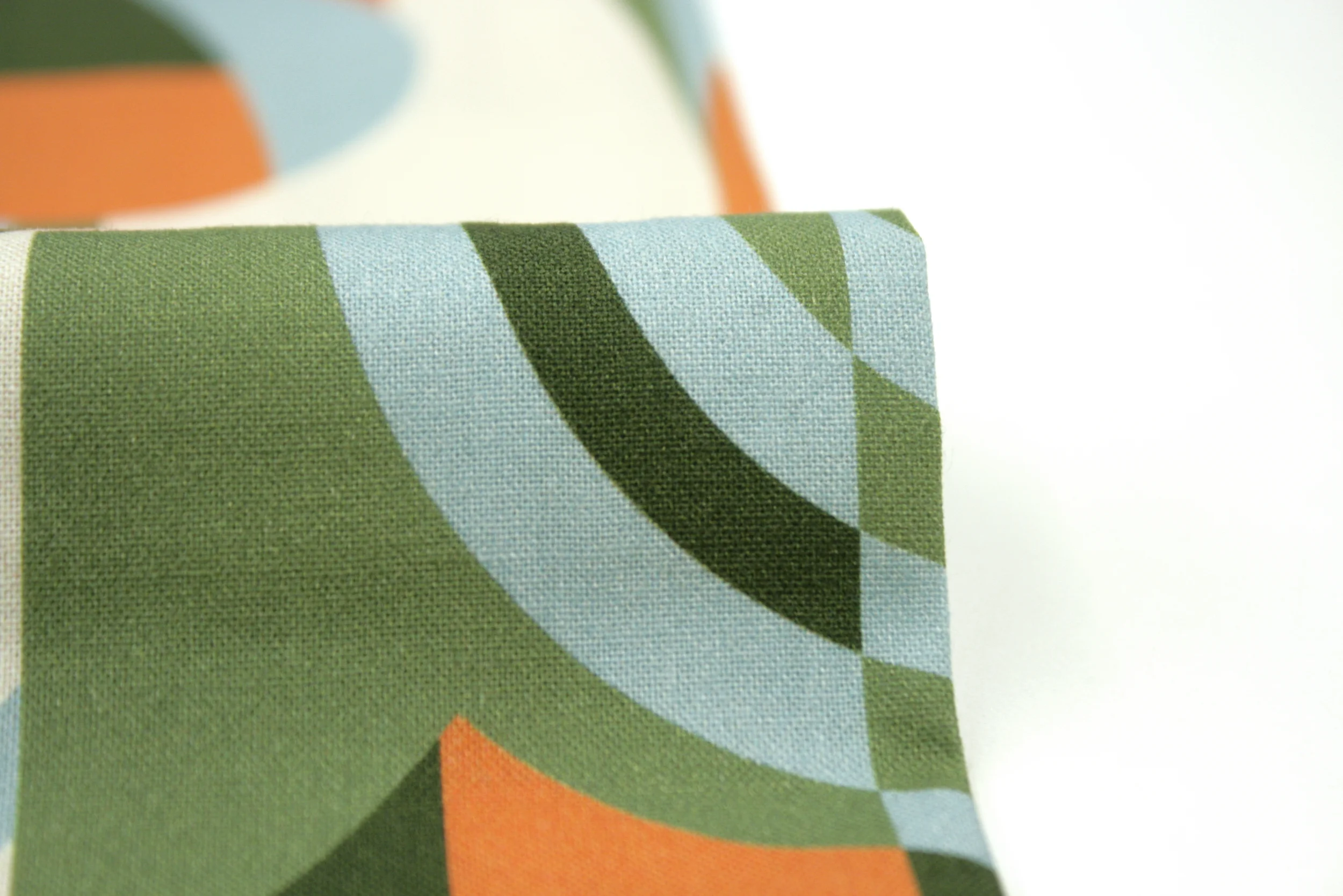 BIO Popeline // Cloud 9 // Frank Lloyd Wright // Hoffman Orange Green – Bild 4