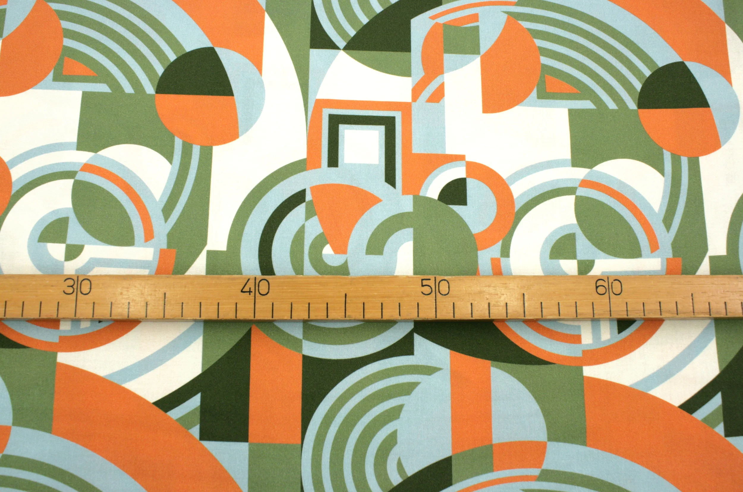 BIO Popeline // Cloud 9 // Frank Lloyd Wright // Hoffman Orange Green – Bild 5