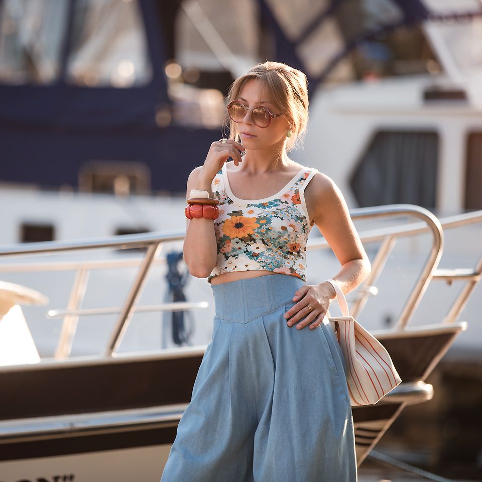 French Terry // SYAS // Flower Painting – Bild 3