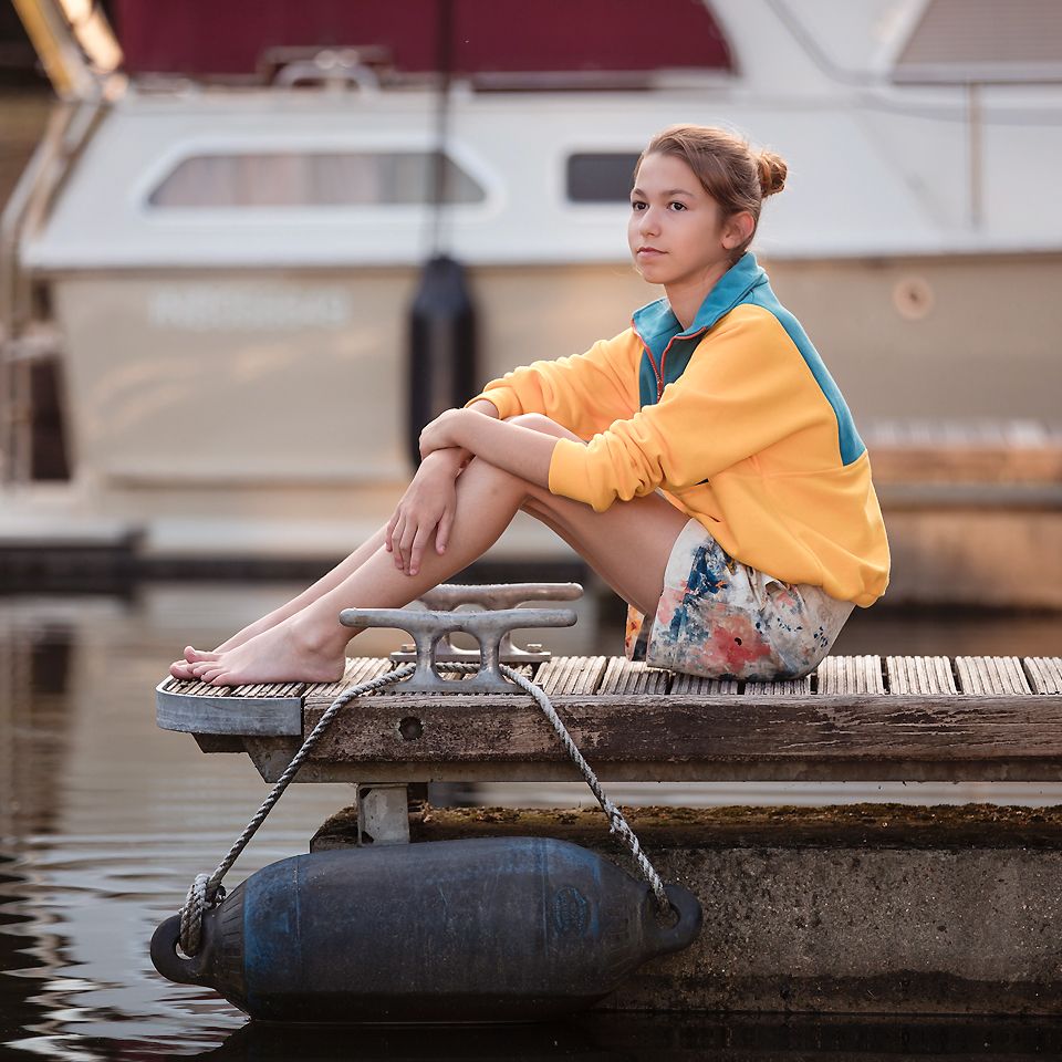 French Terry // Extrabreit // SYAS // 3-Fädig // Banana Yellow – Bild 3